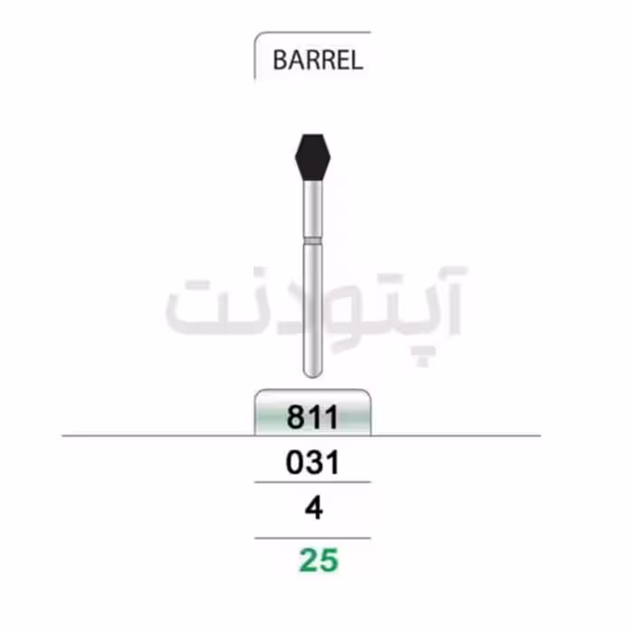 فرز بریل (بشکه ای) الماسه تراش تیزکاوان | 811