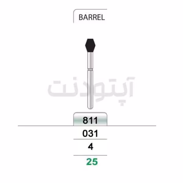 فرز بریل (بشکه ای) الماسه تراش تیزکاوان | 811
