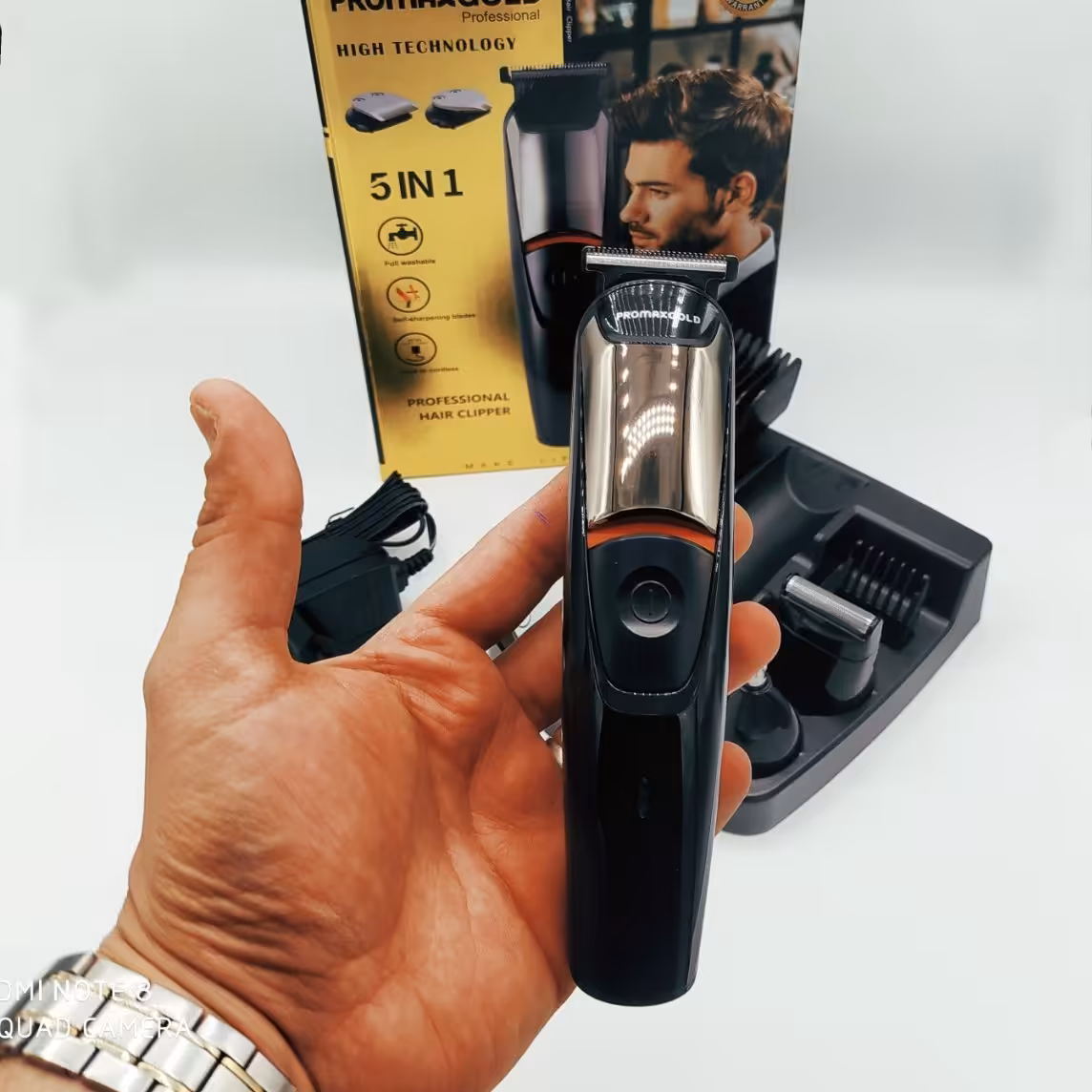 خط زن و ماشین اصلاح ست کامل مارک پرومکس اورجینال 