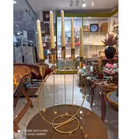 جاشمعی فلزی طلایی 