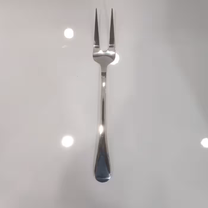 چنگال استیل بزرگ مخصوص سرخ کردنی برند صنایع استیل ایران بسیار ضخیم و براق