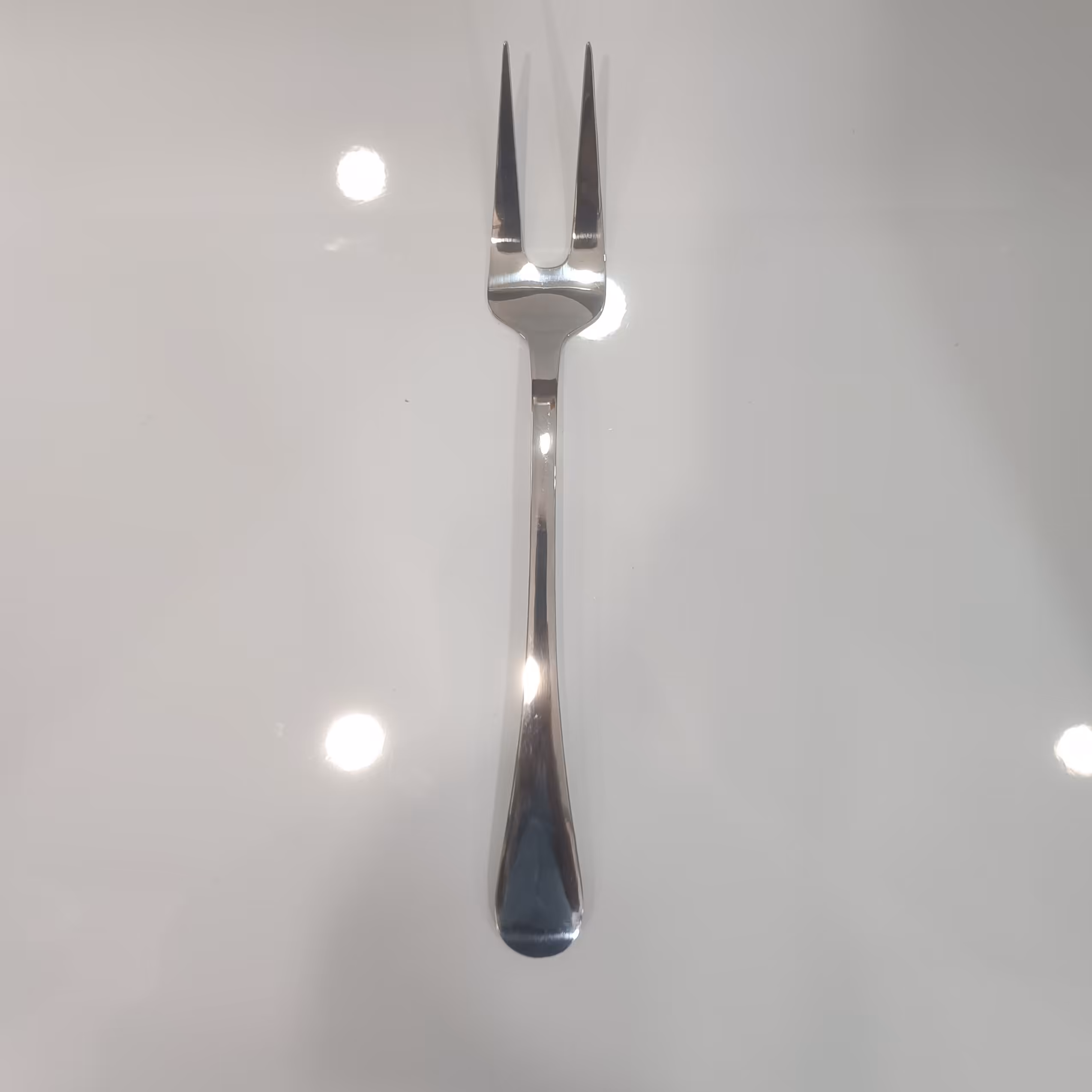 چنگال استیل بزرگ مخصوص سرخ کردنی برند صنایع استیل ایران بسیار ضخیم و براق