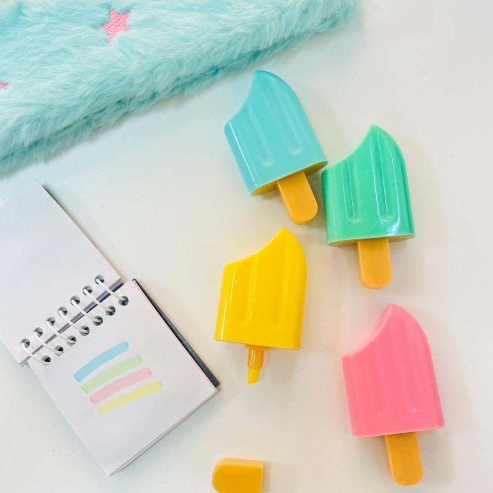 ماژیک هایلایتر فانتزی طرح کیم 4 رنگ کد:2029