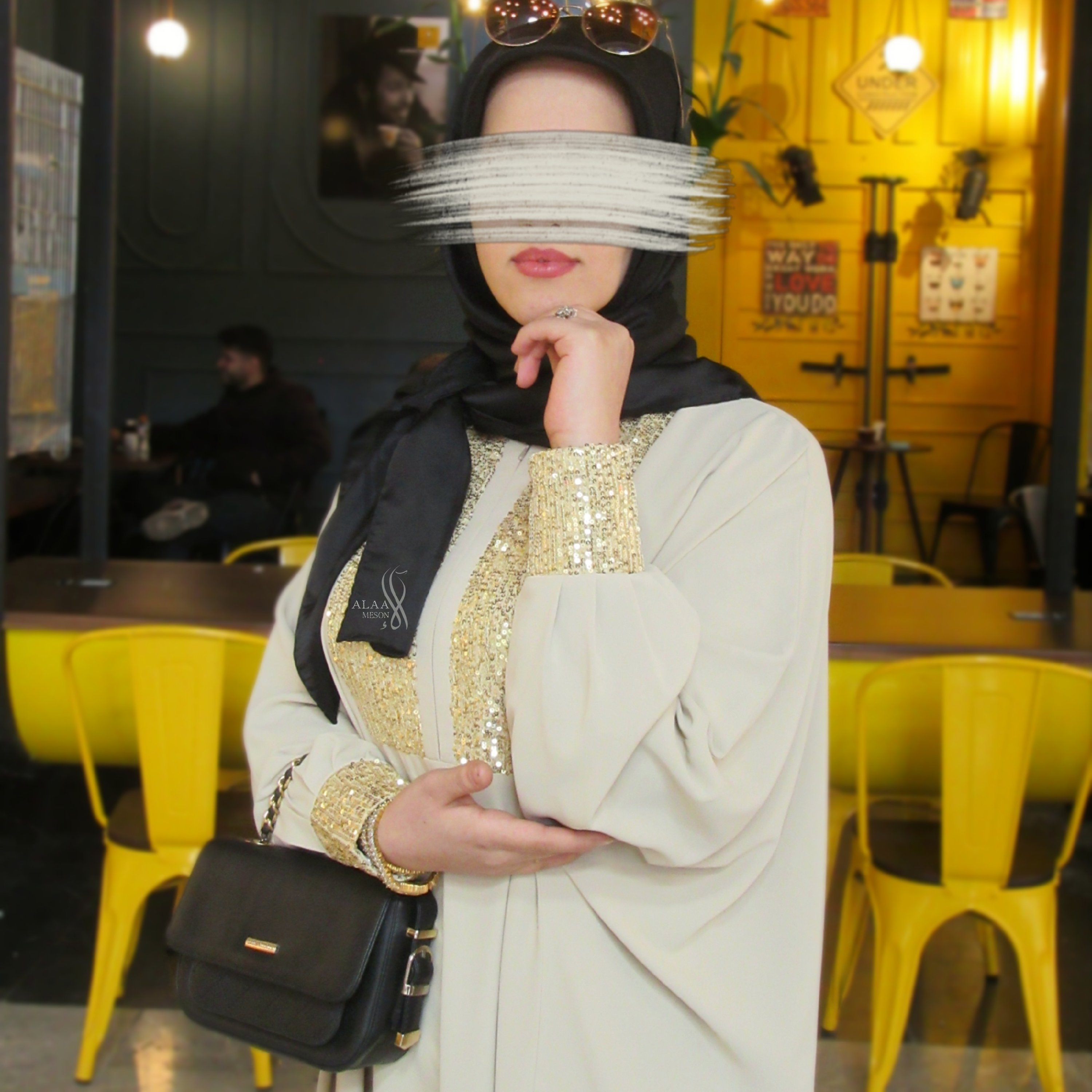 مانتو عبایی نگین