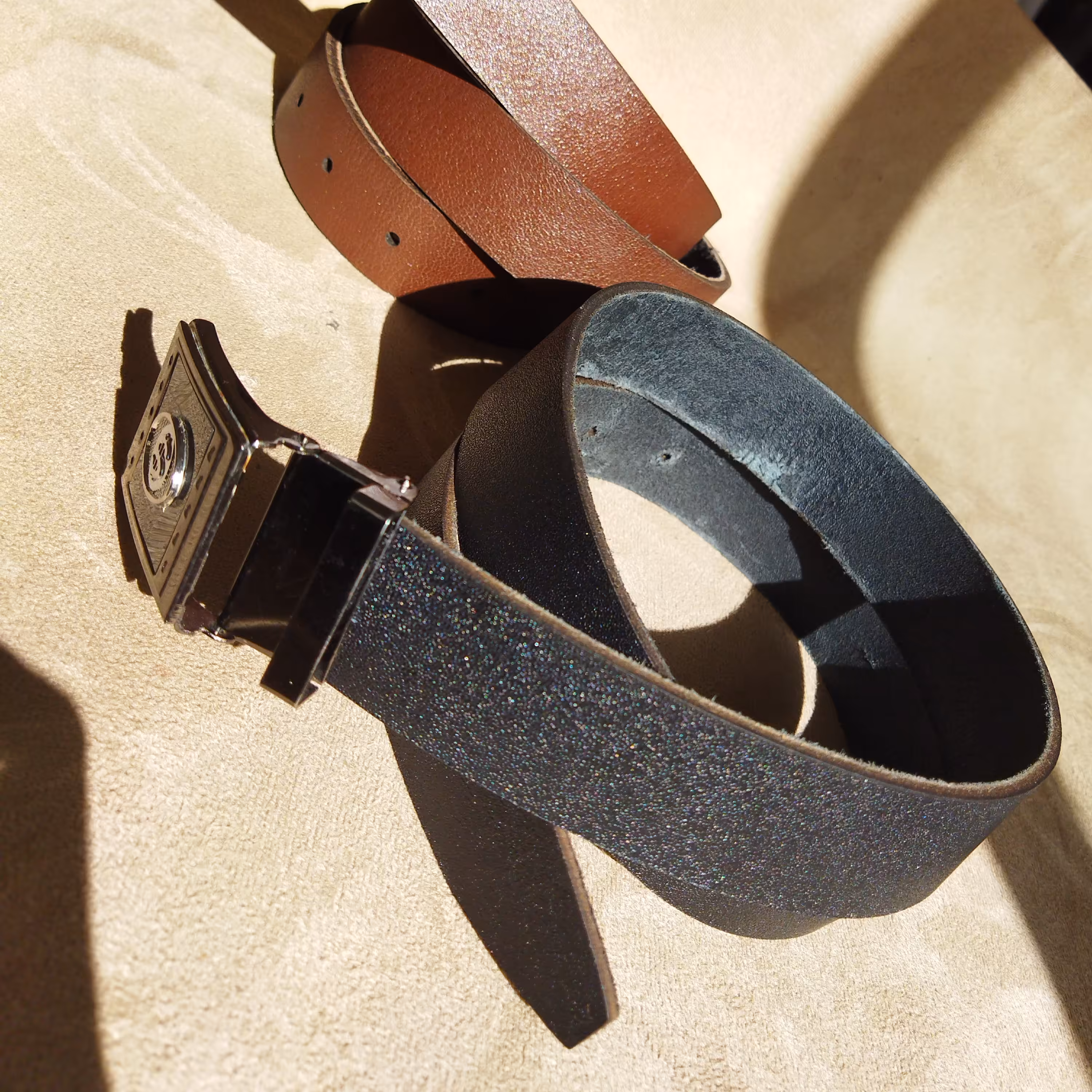 کمربند چرم طبیعی چرم گاومیش 