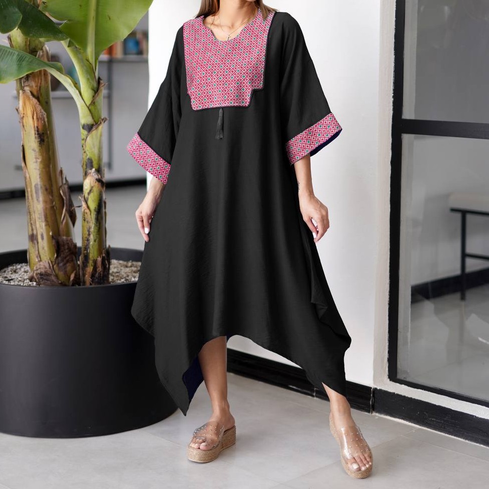 کفتان ساحلی بلند زنانه جنس کرسپو درجه یک خرجکار هندی درجه یک 