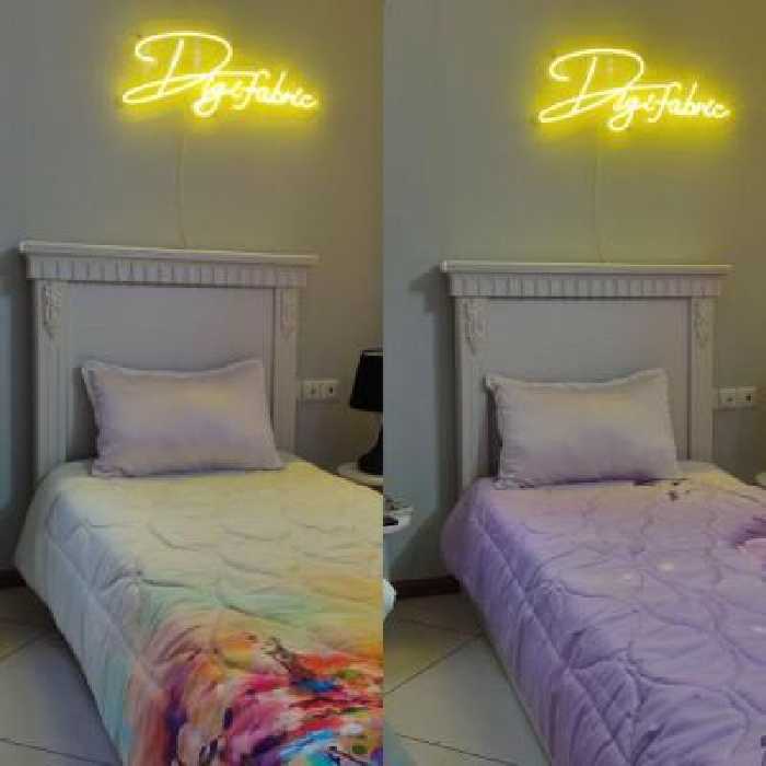 لحاف یک نفره طرح آبرنگی و سوسنی