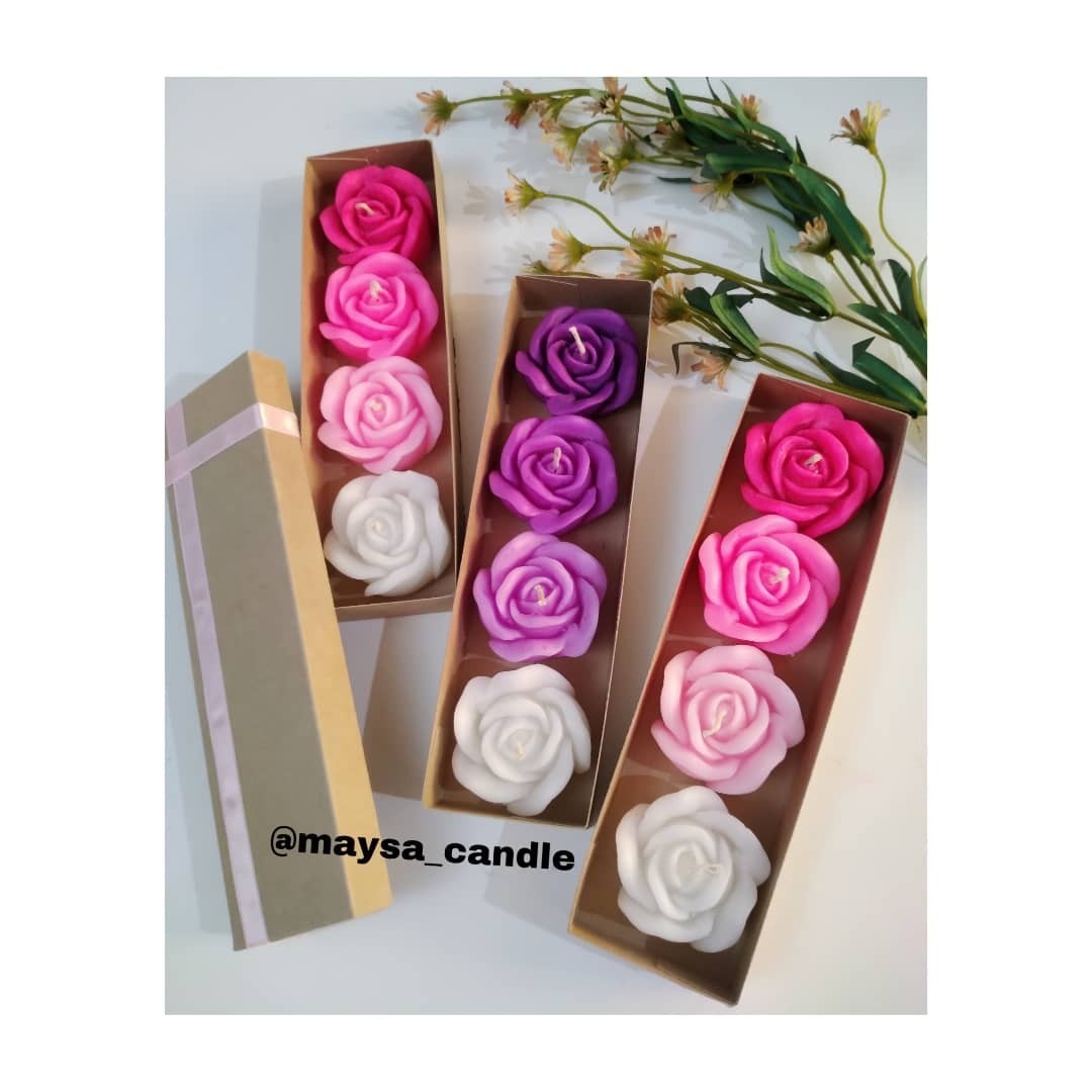 شمع گل رُز