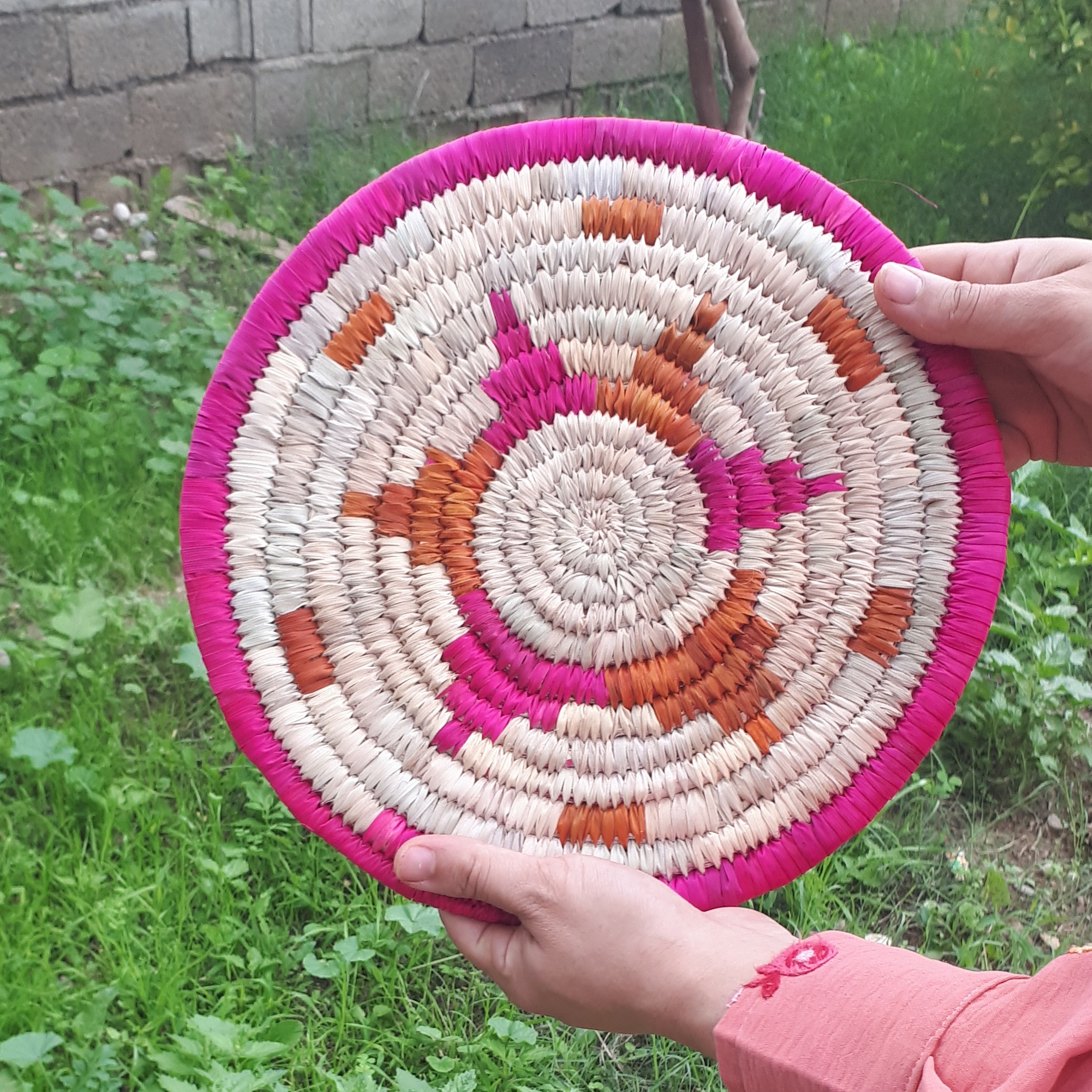 زیربشقابی حصیری صنایع دستی