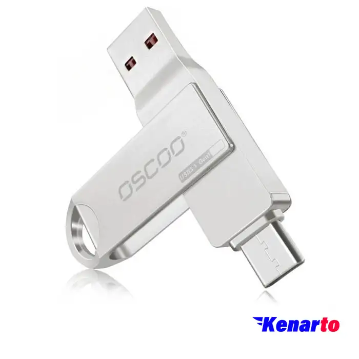 فلش مموری اوسکو مدل CU-002 OTG Type-C USB3.1 ظرفیت 64 گیگابایت