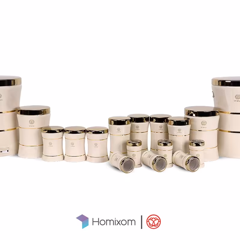 سرویس آشپزخانه اورانوس 17 پارچه کرمی