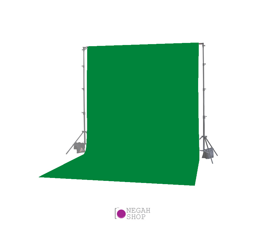 پرده سبز کروماکی مخمل 5*3