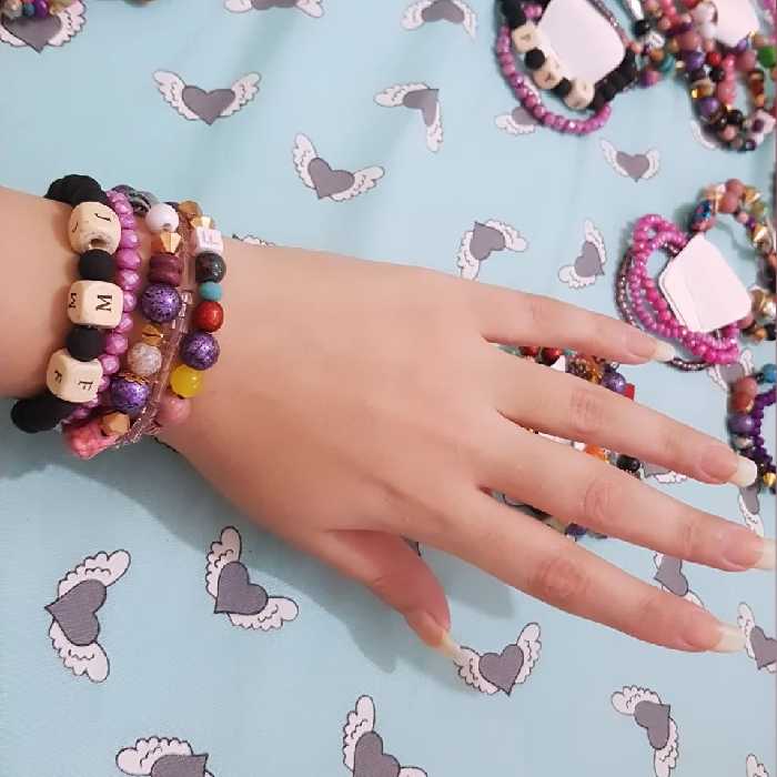 پک 5 عددی دستبند مهره ای                 مناسب فروش و هدیه مناسب