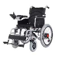 ویلچر برقی آلومینیوم چرخ بزرگ تاشو برند فوشان مدل FS805