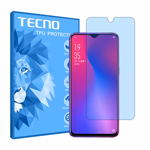 گلس اوپو R17 مدل هیدروژلی آنتی بلو برند تکنو کد S