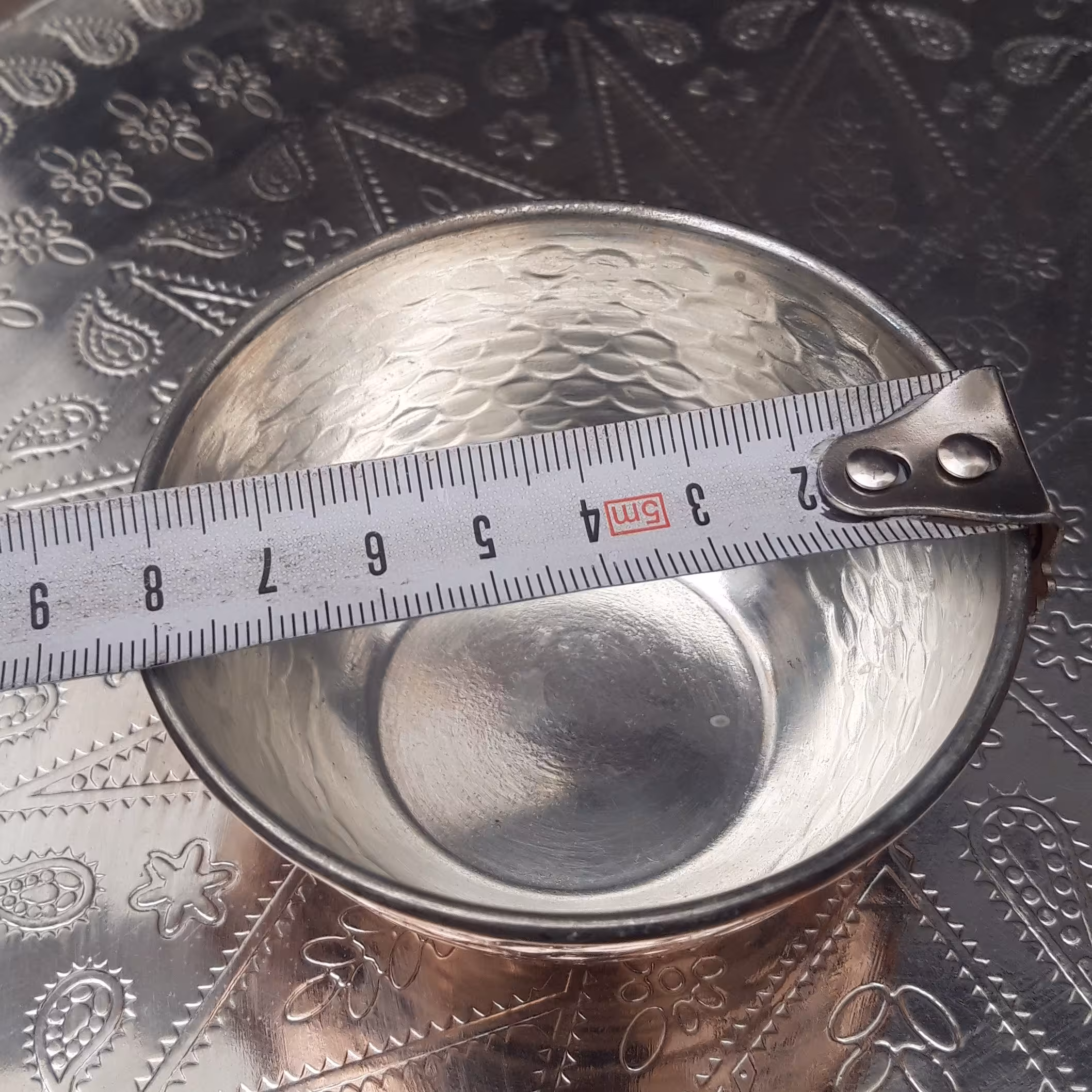 پیاله مسی قطر 8(6 عددی) 380 گرم