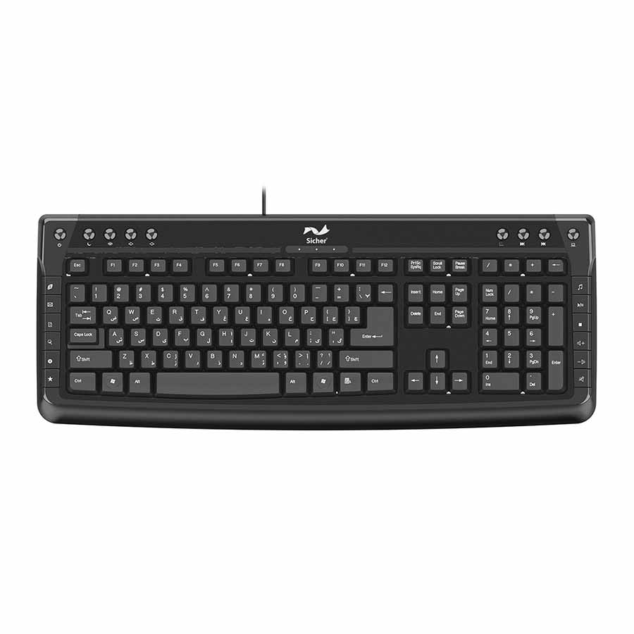 قیمت و خرید کیبورد باسیم زیچر مدل KB120 | یاس ارتباط