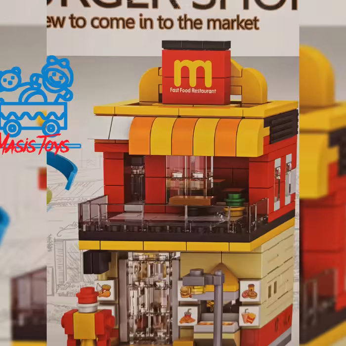 لگو فست فود مکدونالد جنس خوب وارداتی یسرگرمی جذاب وفکری مناسب برای گروه سنی شش سال به بالا