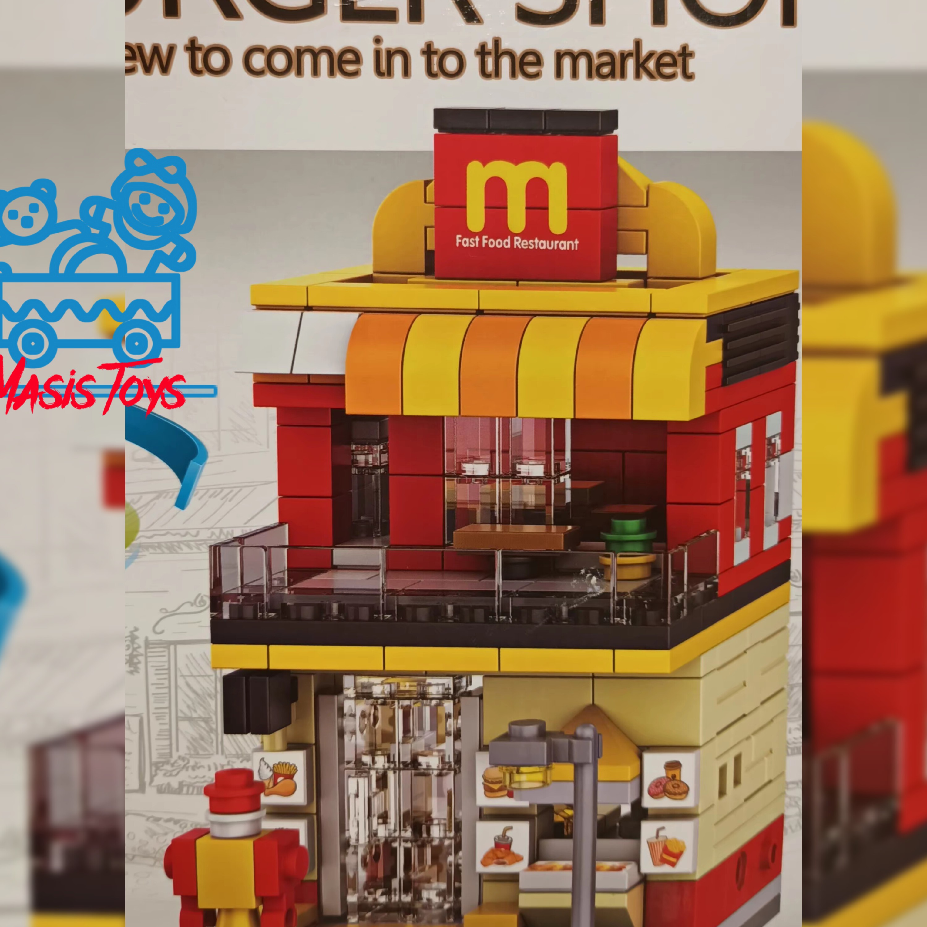 لگو فست فود مکدونالد جنس خوب وارداتی یسرگرمی جذاب وفکری مناسب برای گروه سنی شش سال به بالا