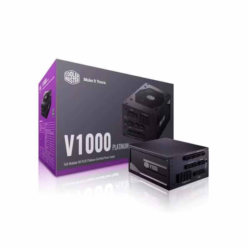منبع تغذیه کولر مستر مدل V1000 PLATINUM Full Modular