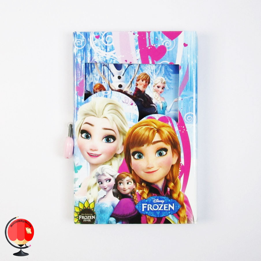 دفترچه خاطرات طرح فروزن قفل دار