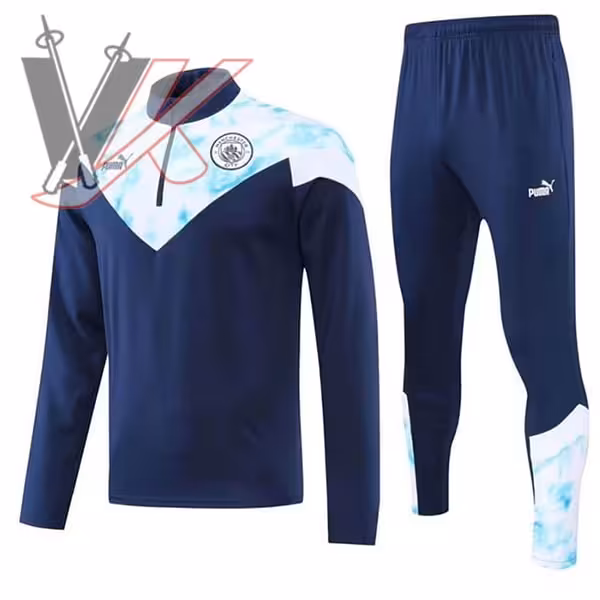 گرمکن شلوار نیم زیپ منچستر سیتی 2023 |سرمه ای سرمه ای کد 2301027