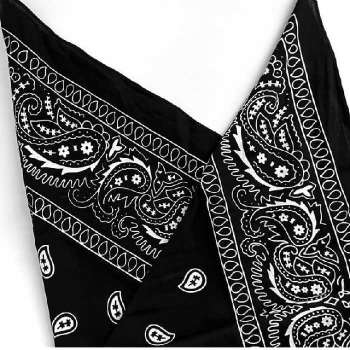 باندانا بته جقه مشکی 55 سانت پارچه ای