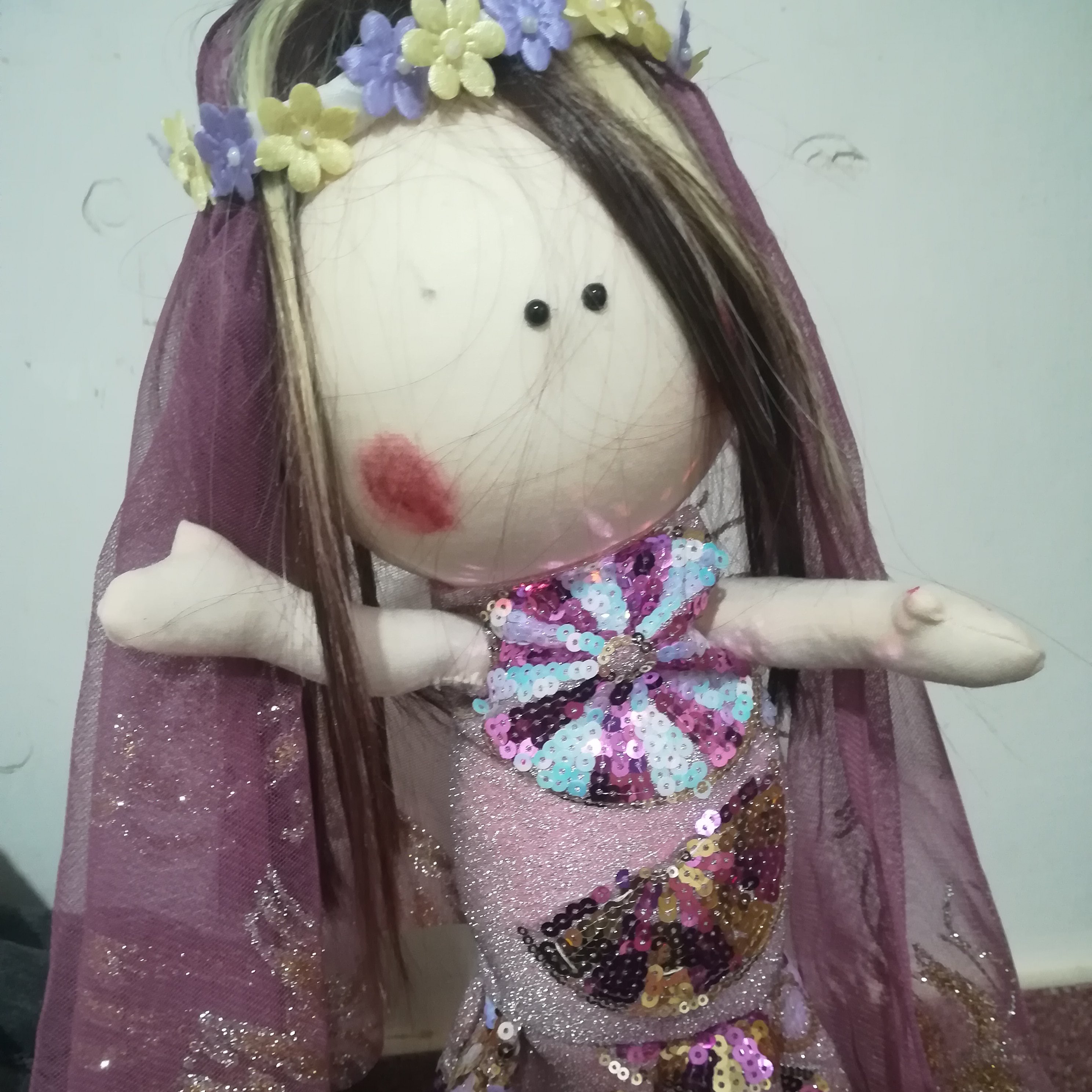 عروسک روسی عروس صورتی