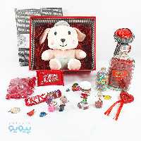 پکیج ولنتاین با عروسک سگ خالدار