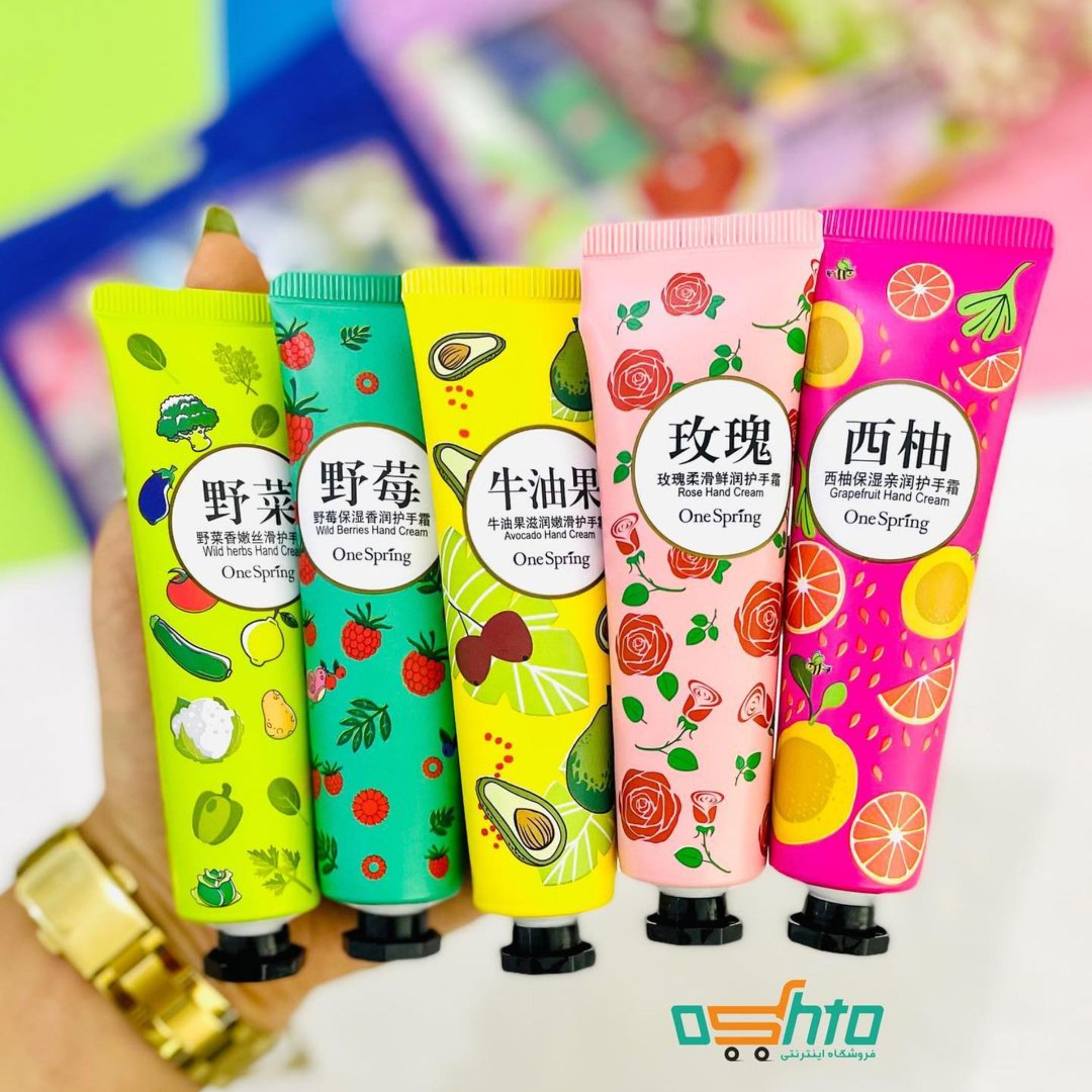 پک 5 عددی کرم  مرطوب کننده دست وان اسپرینگ