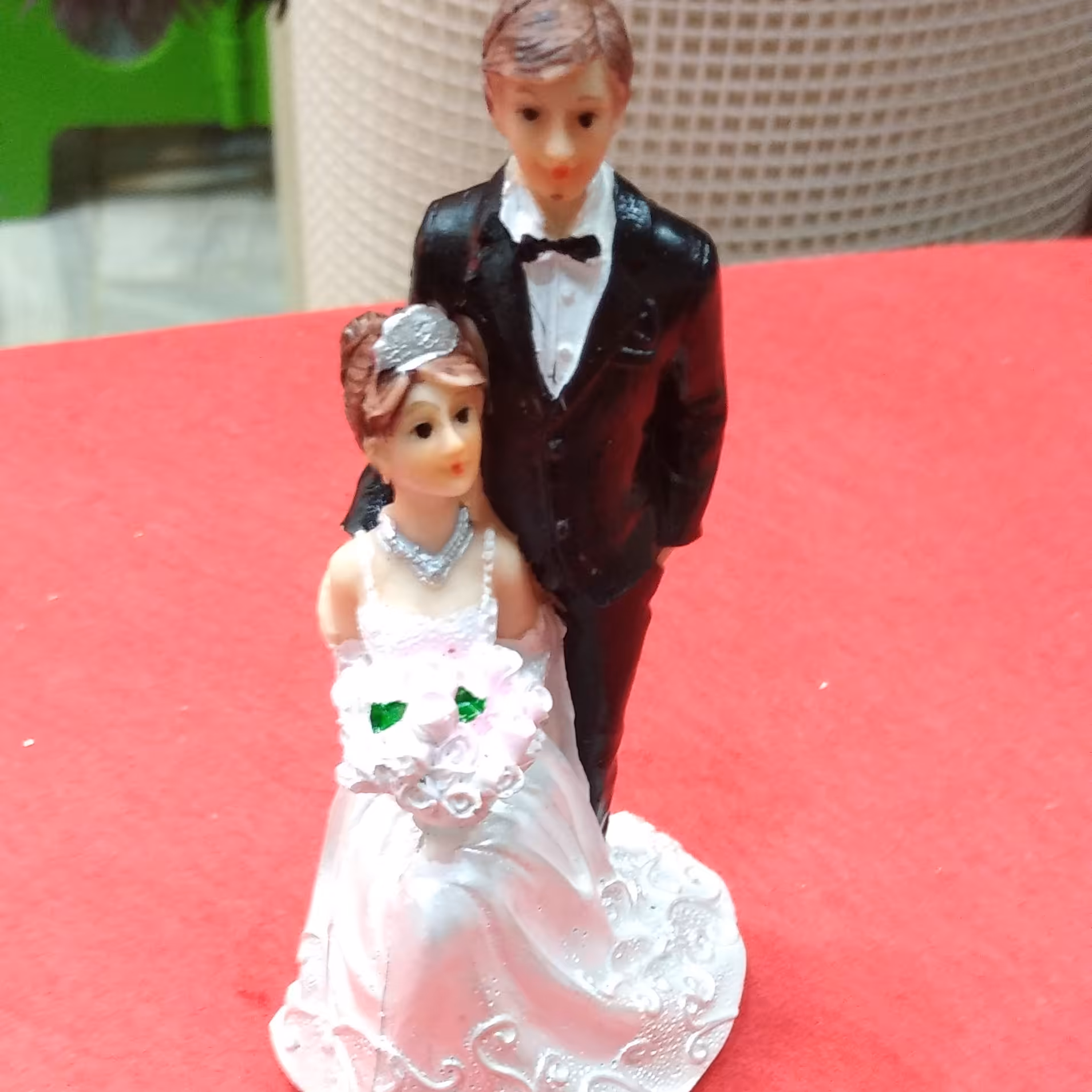 مجسمه عروس و داماد ارتفاع 12سانت