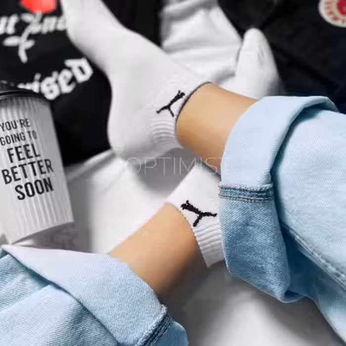 جوراب مچی پوما سفید نخ پنبه فری سایز