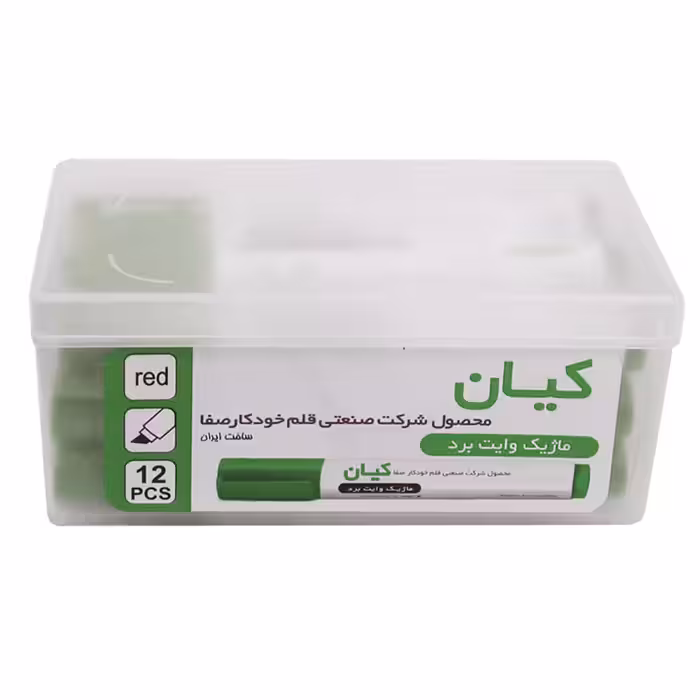 ماژیک وایت برد کیان نوک تخت رنگ سبز بسته 12 عددی &ndash; قیمت و خرید | برایتو