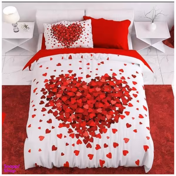 سرویس خواب کدD137 مدل قلبی یکنفره 4 تکه