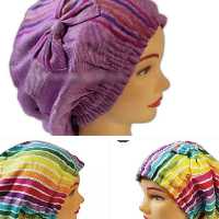 کلاه حمام دولایه تمام نخ ویسکوز خارجی دورکشدار برند رامش 