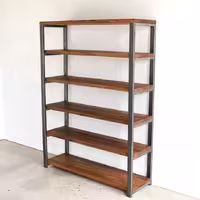 قفسه چوب و فلز