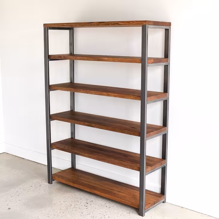 قفسه چوب و فلز