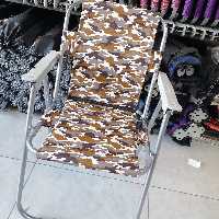 صندلی ساحلی طرح دار جنش عالی 7 فنره همراه با کاور و ارسال رایگان