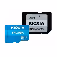 کارت حافظه‌ microSDHC کیوکسیا مدل EXCERIA کلاس 10 استاندارد UHS-I U1 سرعت 100MBps ظرفیت 64 گیگابایت به همراه آداپتور SD