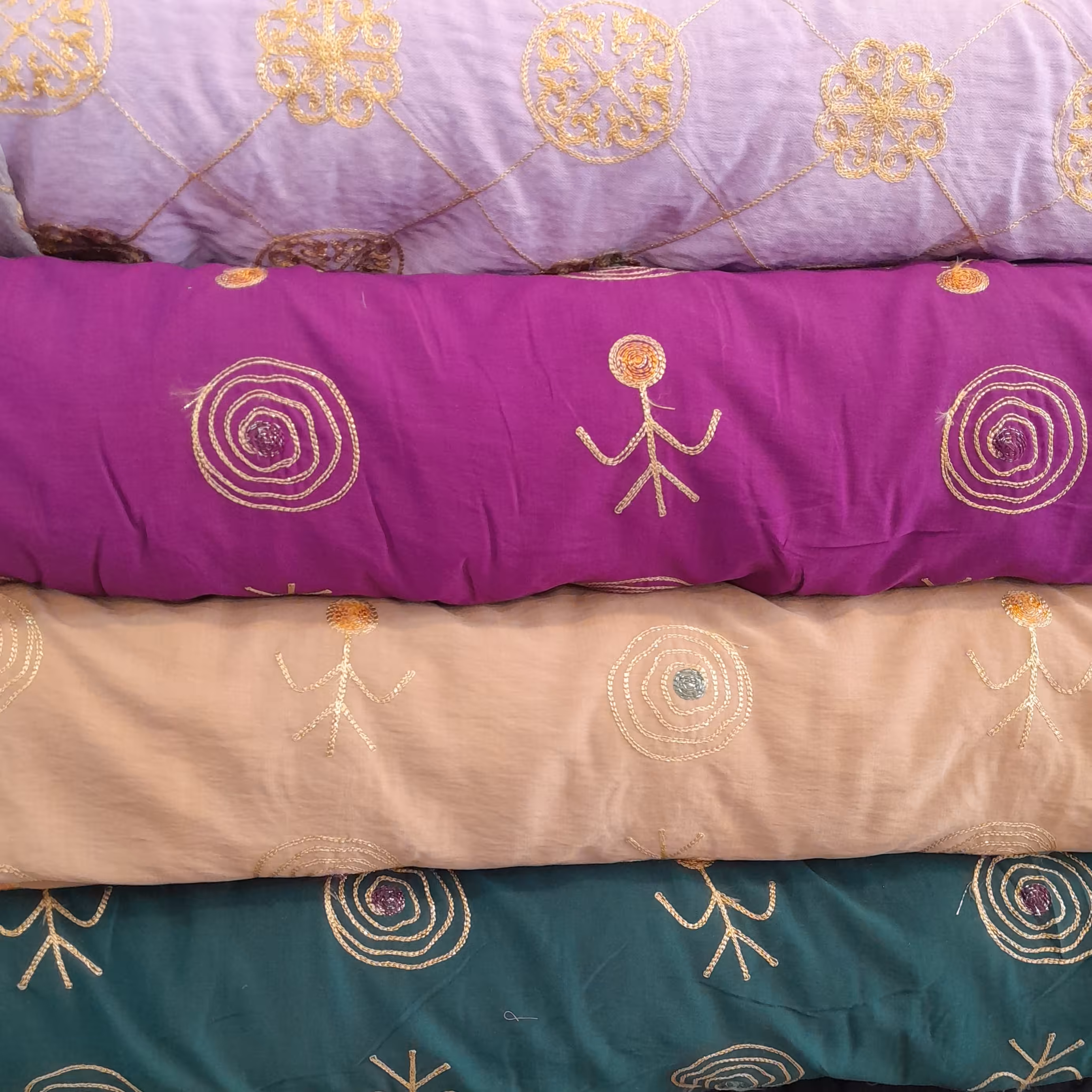 پارچه کرسپو خامه دوزی یک متر