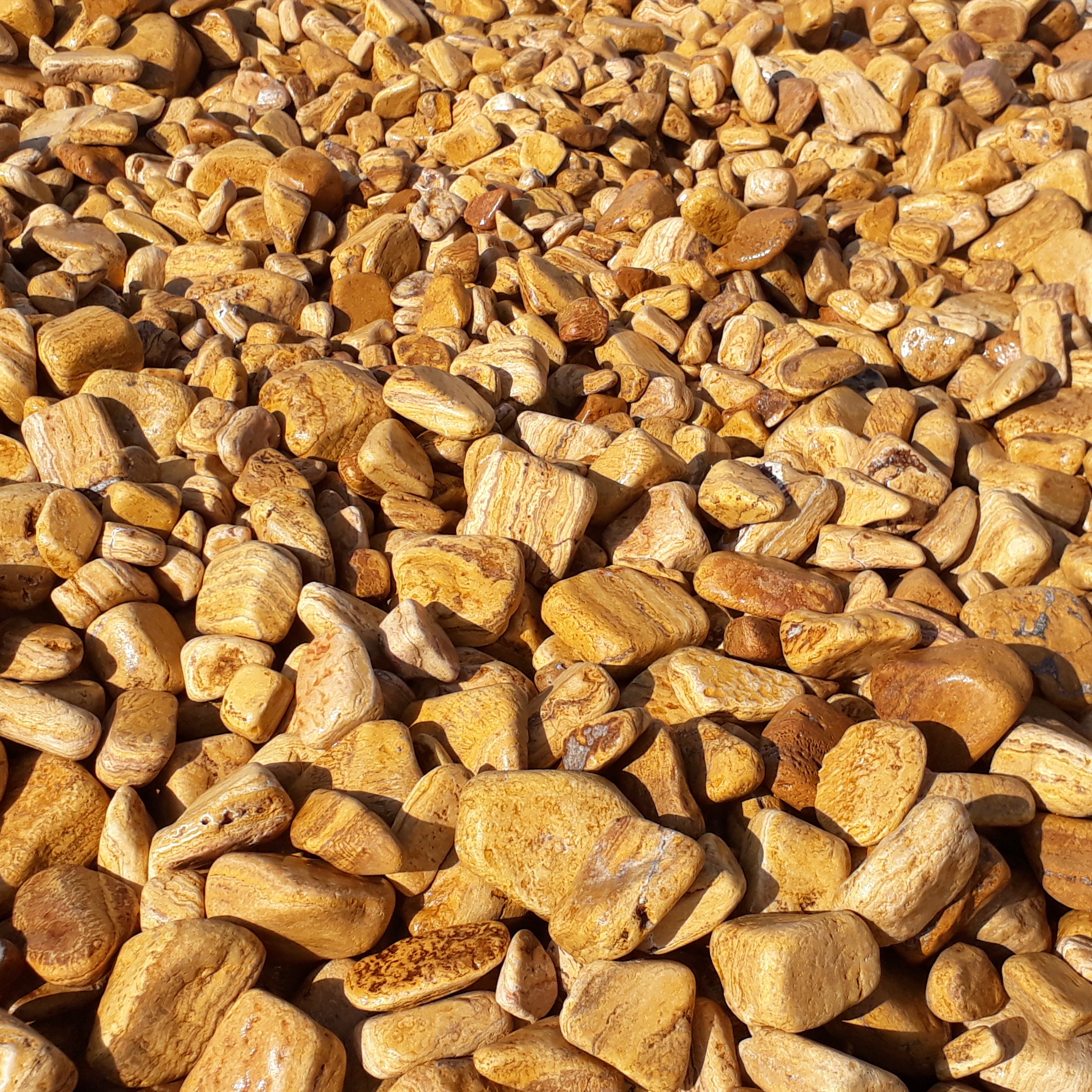 سنگ قلوه رودخانه ای لیمویی 1تن