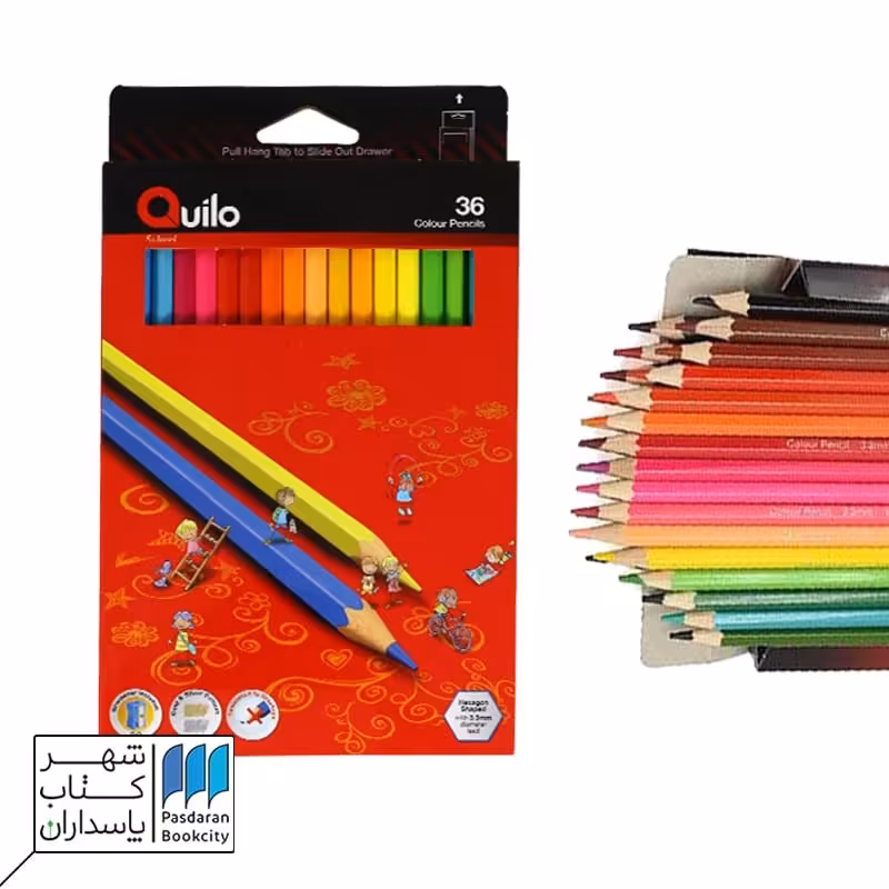 مداد رنگی 36 رنگ quilo