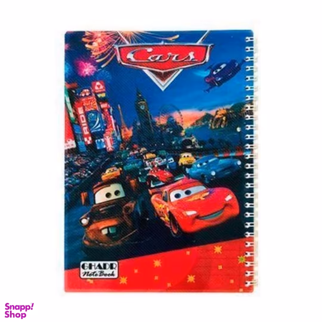 دفتر نقاشی سیمی 50 برگ طرح ماشین و موتور ها 78119