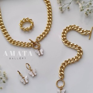 ست کارتیر رنگ ثابت مدل پروانه