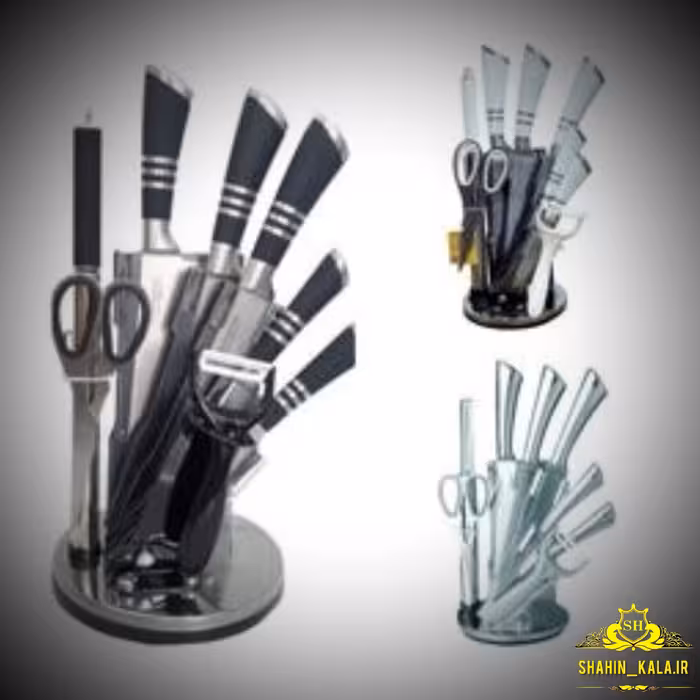 سرویس چاقو 9 پارچه دسینی استیل درجه 1 اصل «فروش ویژه»