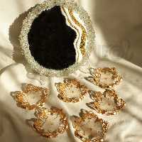 هفت سین رزینی ورق طلا لاکچری خاص و زیبا