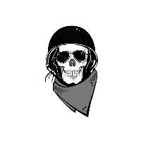 استیکر تزئینی موبایل طرح اسکلت کد 2