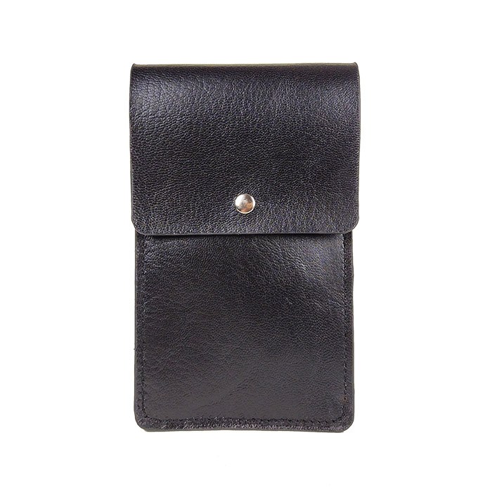 کیف موبایل کمری چرم طبیعی G-113 (چرم بزی مشکی)
