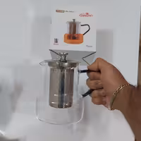 قوری شعله مستقیم صافی دار750میلی لیتر ضخیم پیرکس 