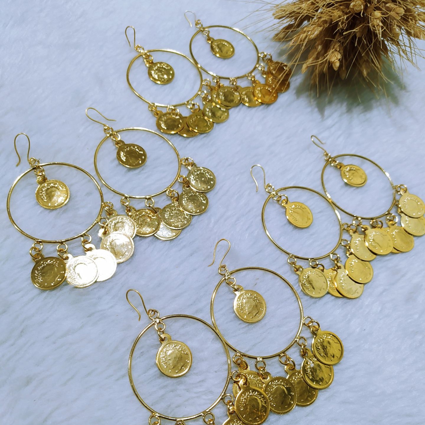 گوشواره حلقه ای رنگ ثابت